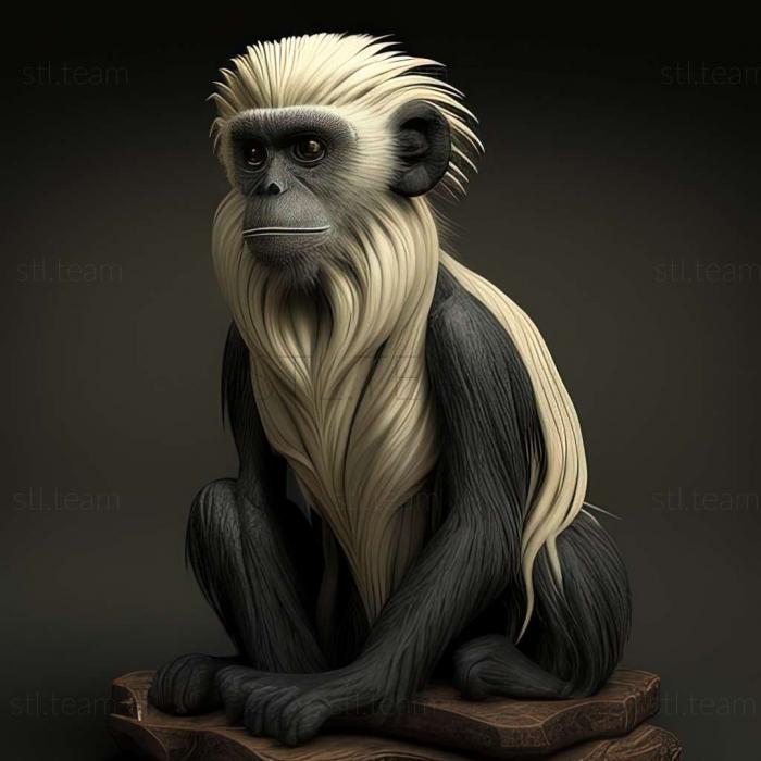 3D модель Piliocolobus langi (STL)